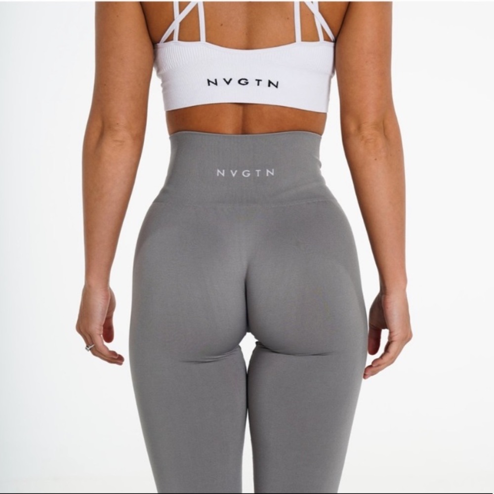 NVGTN Solid Grey Seamless Leggings